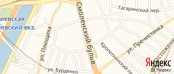 Смоленский бульвар на Яндекс карте