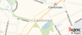 Снежная улица на Яндекс карте