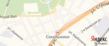 Сокольническая площадь на Яндекс карте