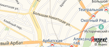 Средний Кисловский переулок на Яндекс карте