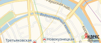 Средний Овчинниковский переулок на Яндекс карте