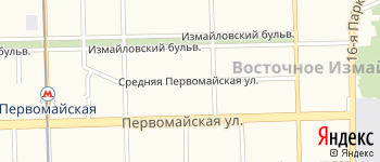 Средняя Первомайская улица на Яндекс карте