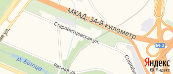 Старобитцевская улица на Яндекс карте