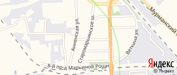 Старомарьинское шоссе на Яндекс карте