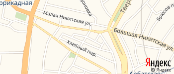 Столовый переулок на Яндекс карте