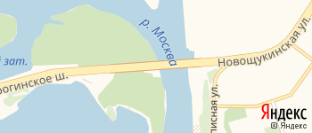 Строгинский мост на Яндекс карте