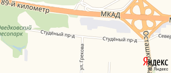 Студёный проезд на Яндекс карте