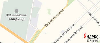Ташкентская улица на Яндекс карте