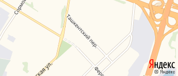Ташкентский переулок на Яндекс карте