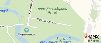 Тополёвая аллея на Яндекс карте