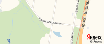 Тропаревская улица на Яндекс карте
