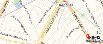 Тверской бульвар на Яндекс карте