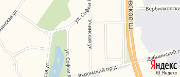 Учинская улица на Яндекс карте