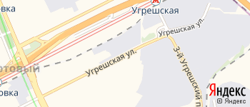 Угрешская улица на Яндекс карте