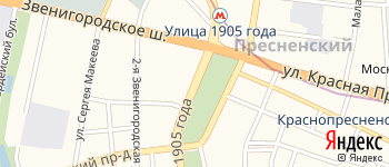улица 1905 Года на Яндекс карте