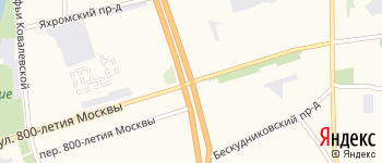 улица 800-летия Москвы на Яндекс карте
