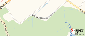улица Академика Бакулева на Яндекс карте