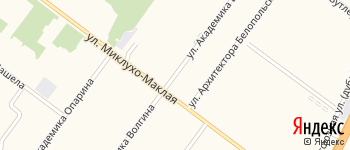 улица Академика Волгина на Яндекс карте