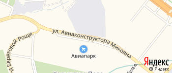 улица Авиаконструктора Микояна на Яндекс карте