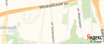 улица Багрицкого на Яндекс карте