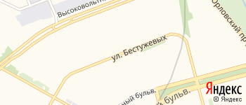 улица Бестужевых на Яндекс карте