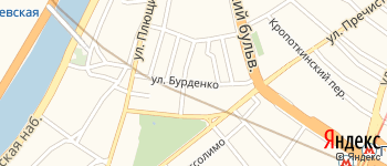 улица Бурденко на Яндекс карте