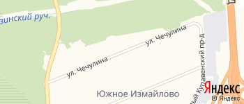 улица Чечулина на Яндекс карте