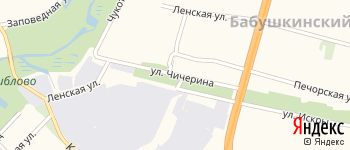 улица Чичерина на Яндекс карте