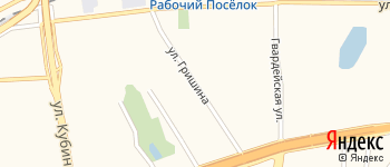 улица Гришина на Яндекс карте