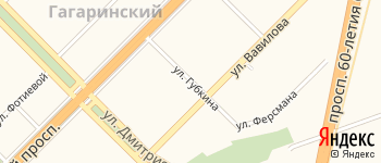 улица Губкина на Яндекс карте