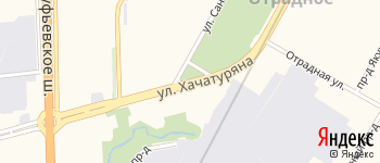 улица Хачатуряна на Яндекс карте