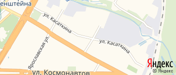улица Касаткина на Яндекс карте