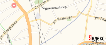 улица Казакова на Яндекс карте