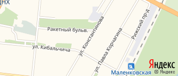 улица Константинова на Яндекс карте