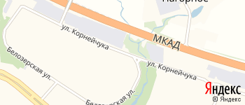 улица Корнейчука на Яндекс карте