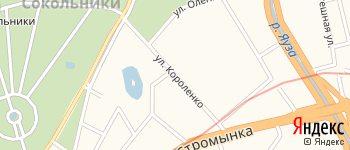 улица Короленко на Яндекс карте