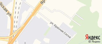 улица Красная Сосна на Яндекс карте