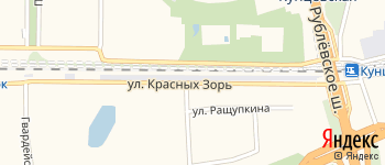 улица Красных Зорь на Яндекс карте