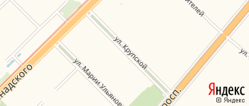 улица Крупской на Яндекс карте