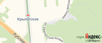 улица Крылатские Холмы на Яндекс карте