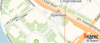 улица Лужники на Яндекс карте