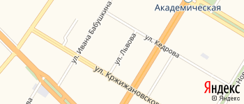 улица Львова на Яндекс карте