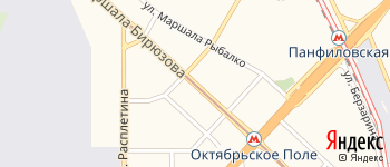 улица Маршала Бирюзова на Яндекс карте