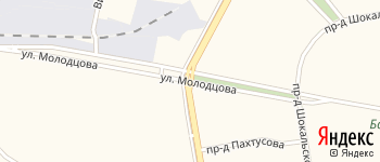 улица Молодцова на Яндекс карте