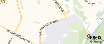 улица Мусоргского на Яндекс карте