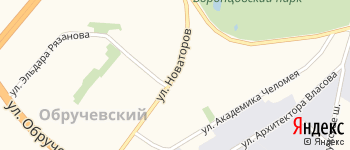 улица Новаторов на Яндекс карте