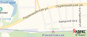 улица Парковая 1-я на Яндекс карте