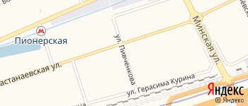 улица Пивченкова на Яндекс карте