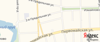 улица Прядильная 1-я на Яндекс карте