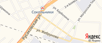 улица Сокольническая 2-я на Яндекс карте
